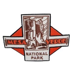 Mesa Verde National Park Y2K Embroidered Souvenir Patch Cliff Dwellings NEW